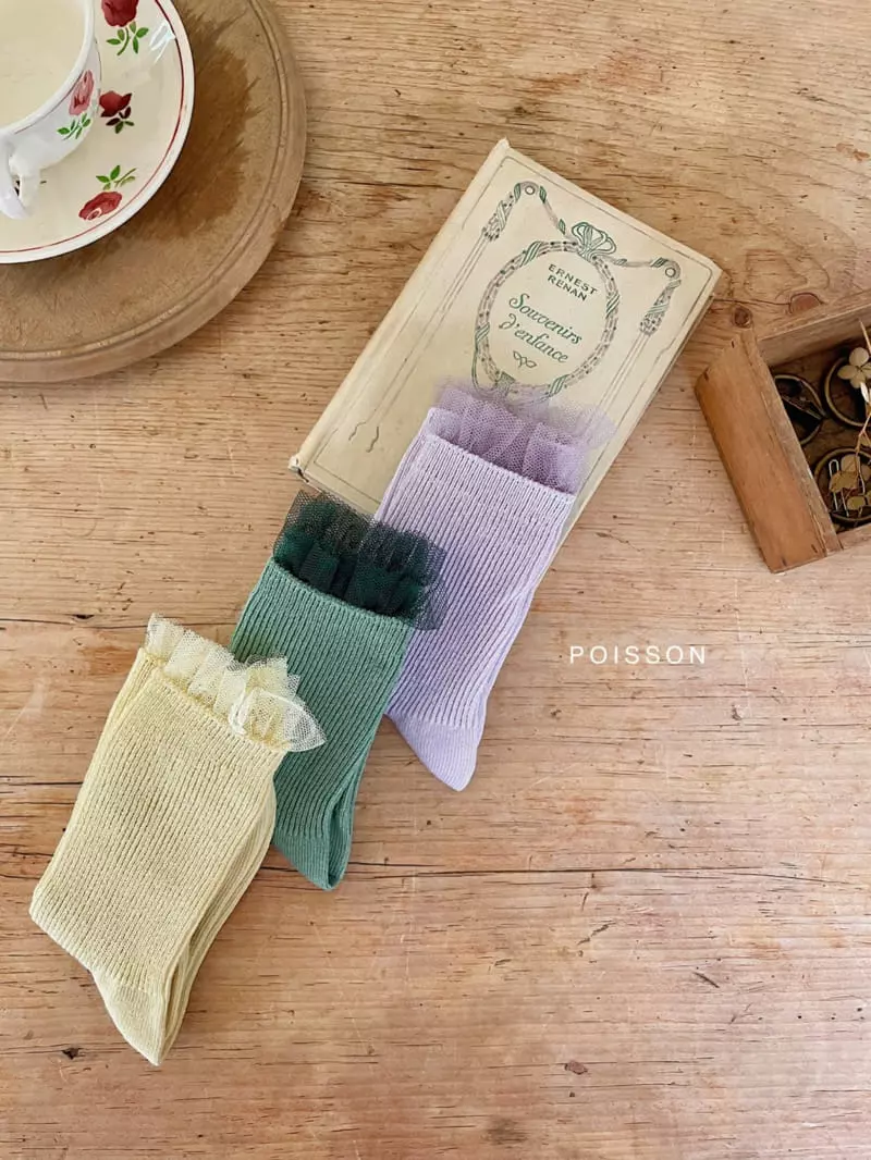 Poisson - Korean Children Fashion - #magicofchildhood - Love Socks Set - 12