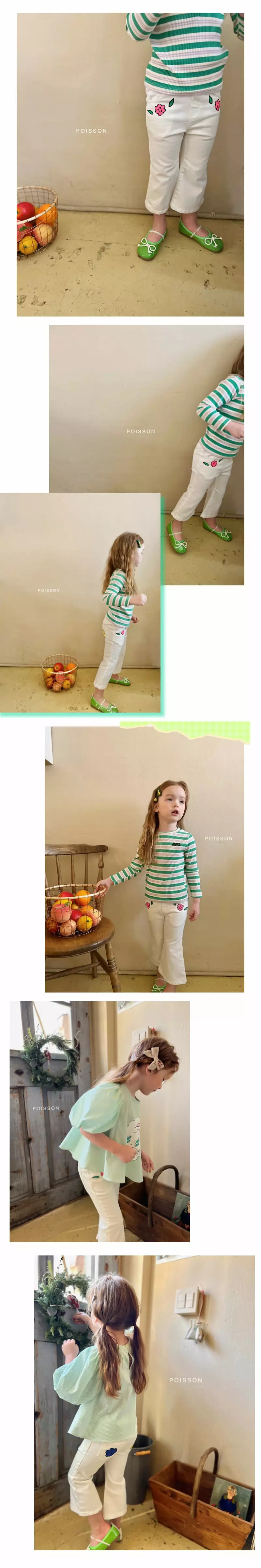 Poisson - Korean Children Fashion - #magicofchildhood - Flower Pants - 2