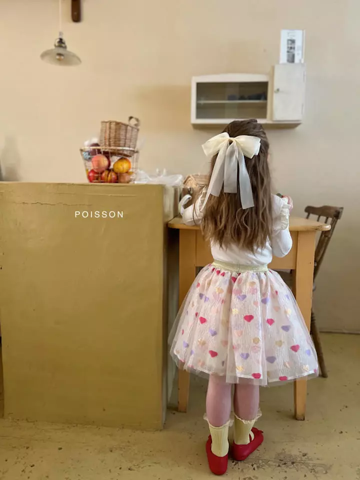 Poisson - Korean Children Fashion - #magicofchildhood - Heart Tutu Skirt - 6