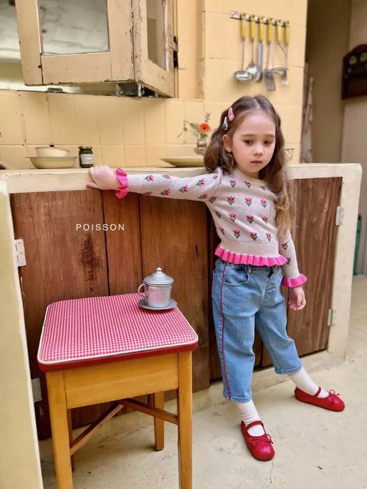 Poisson - Korean Children Fashion - #magicofchildhood - Tulip Knit Tee - 3