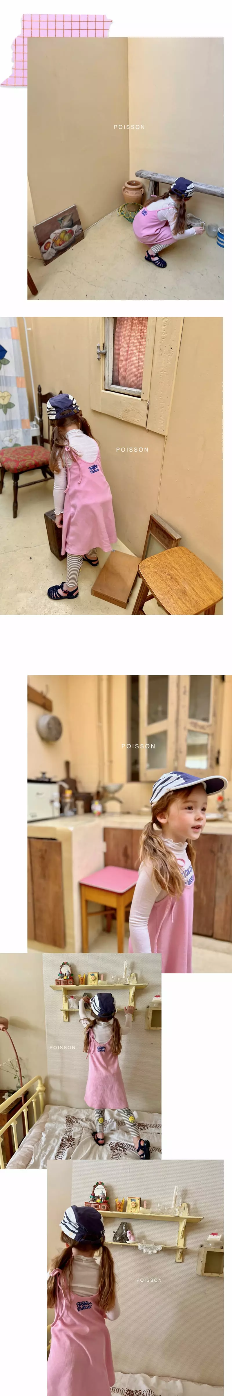 Poisson - Korean Children Fashion - #magicofchildhood - Waffle One-piece - 4
