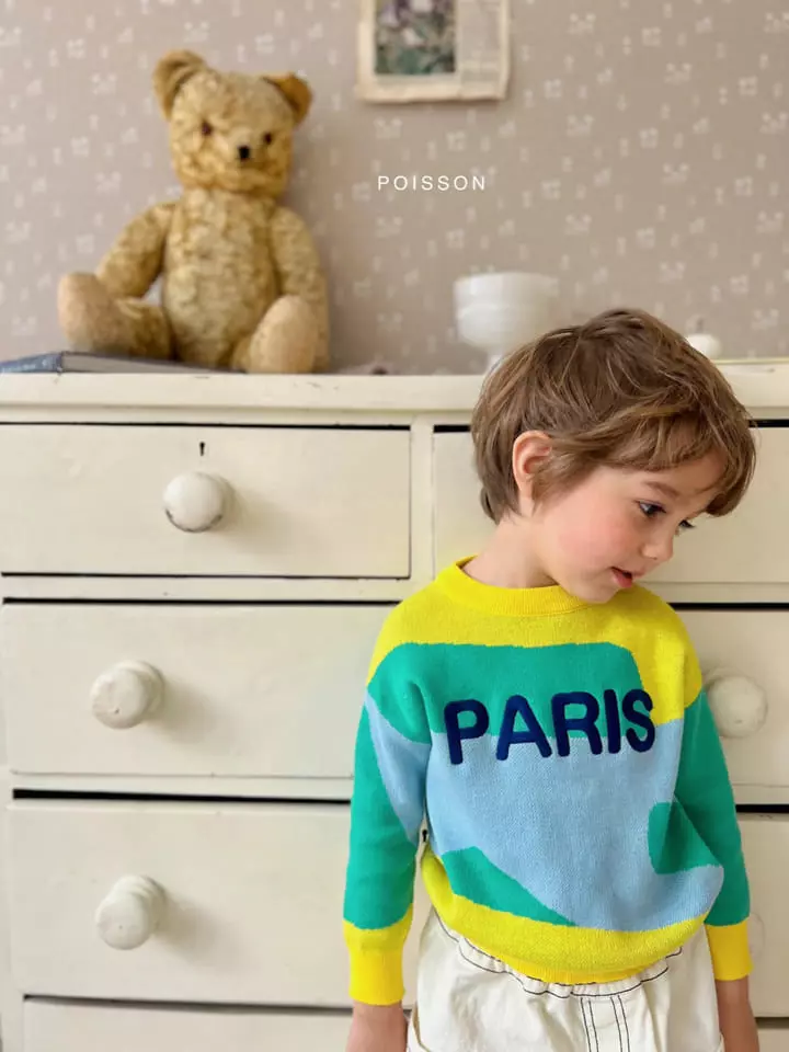 Poisson - Korean Children Fashion - #minifashionista - Mix Knit Tee - 6