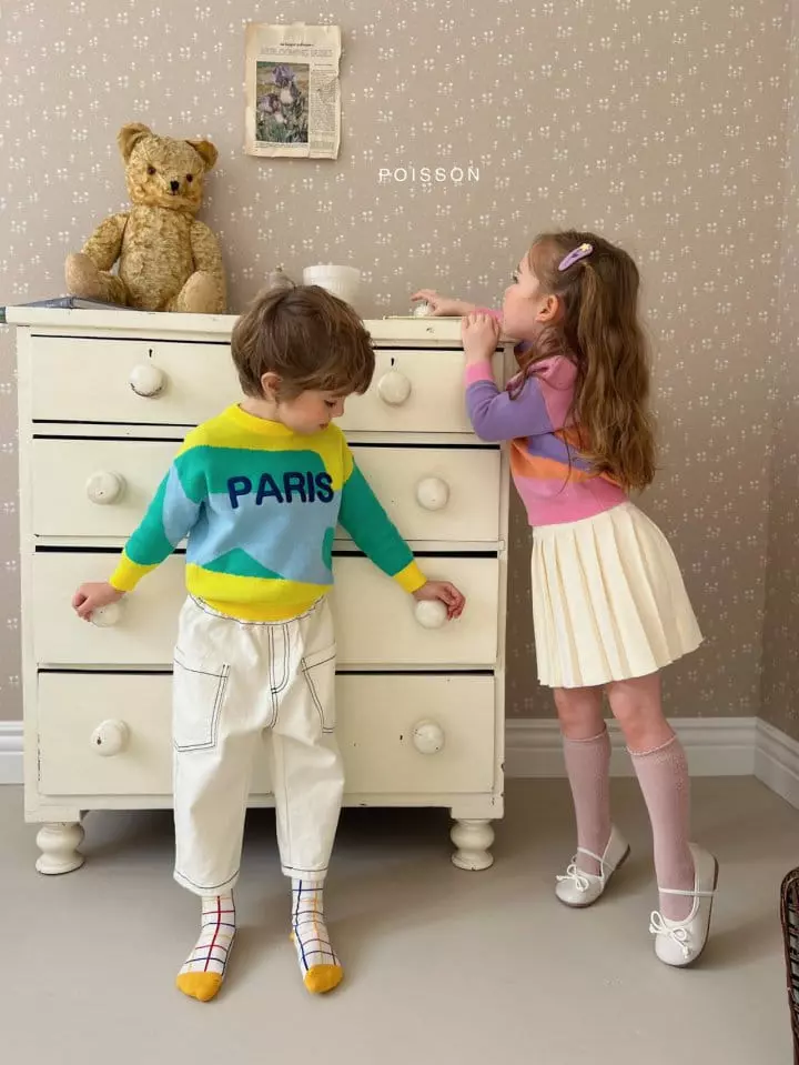 Poisson - Korean Children Fashion - #minifashionista - Fleffy Knit Skirt - 5