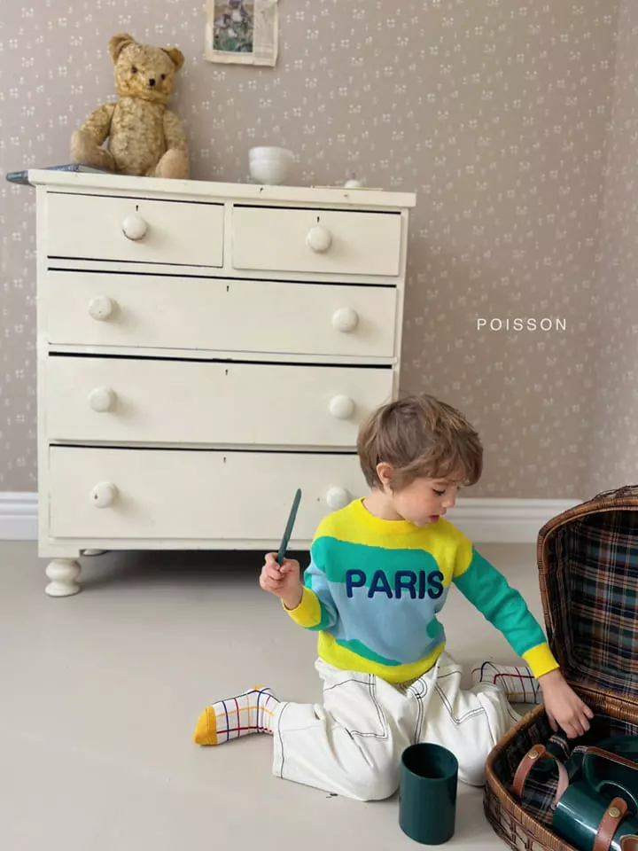 Poisson - Korean Children Fashion - #prettylittlegirls - Mix Knit Tee - 7