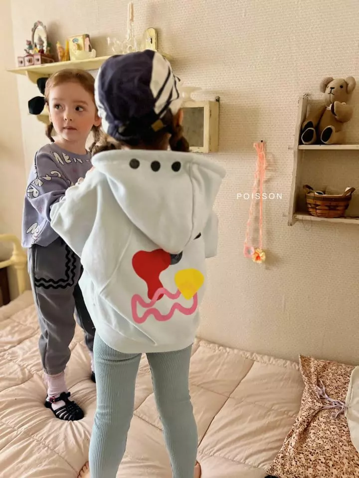 Poisson - Korean Children Fashion - #prettylittlegirls - Dudu Hoody Zip-up - 12