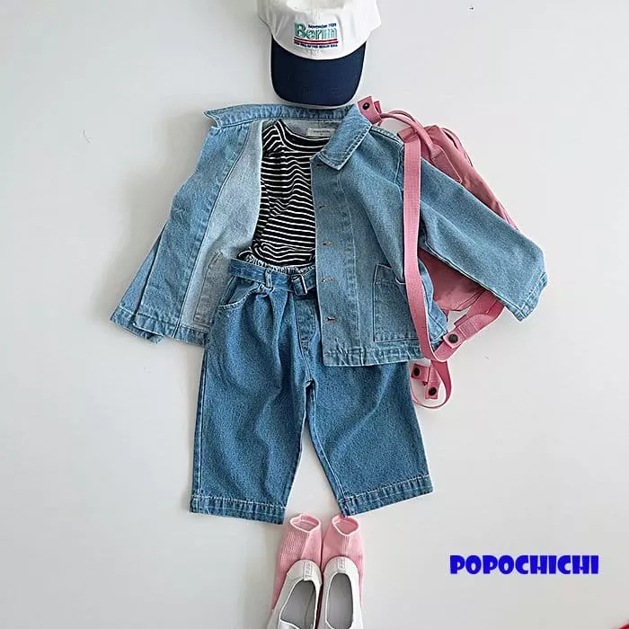 Popochichi - Korean Children Fashion - #fashionkids - Denim Jacket