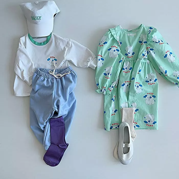 Popochichi - Korean Children Fashion - #kidsshorts - Puppy One-piece - 3