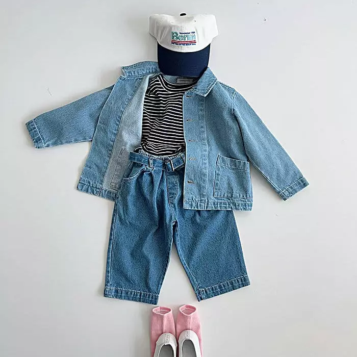 Popochichi - Korean Children Fashion - #kidsshorts - Denim Jacket - 2