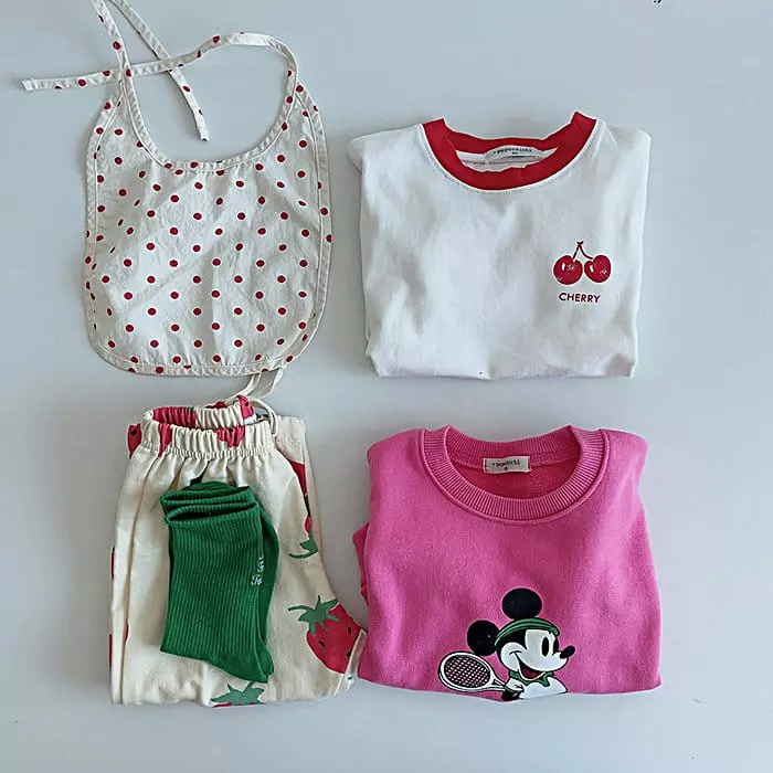 Popochichi - Korean Children Fashion - #littlefashionista - Pochi Mini Cherry Pants