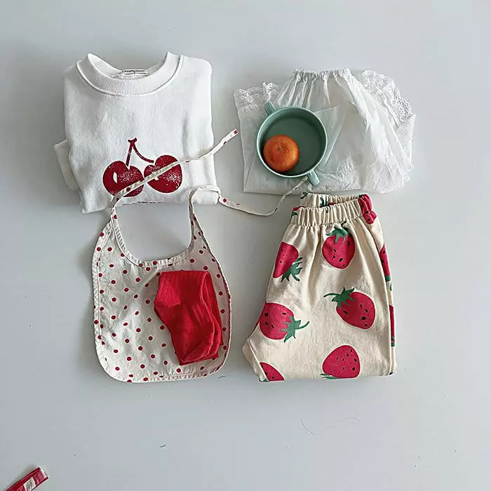 Popochichi - Korean Children Fashion - #minifashionista - Cherry Sweatshirt - 2