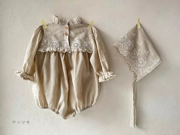 Pourenfant - Korean Baby Fashion - #babyclothing - Poplin Bonnet - 2