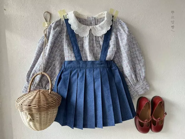 Pourenfant - Korean Children Fashion - #childofig - Kaly Frill Blouse - 10