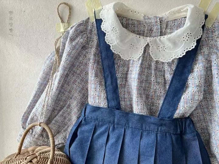 Pourenfant - Korean Children Fashion - #childofig - Kaly Frill Blouse - 11