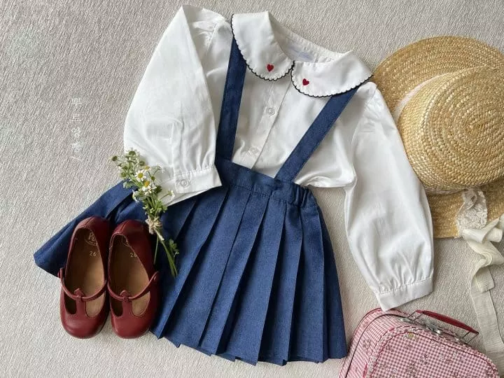 Pourenfant - Korean Children Fashion - #designkidswear - Heart Curry Blouse - 12