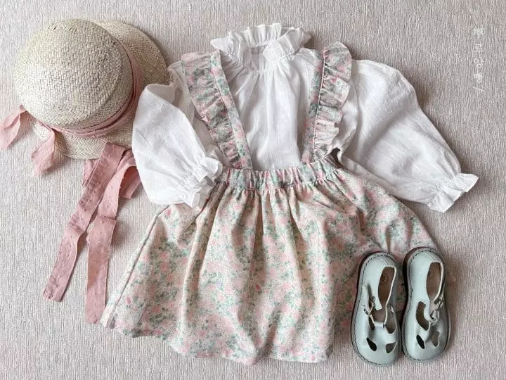 Pourenfant - Korean Children Fashion - #designkidswear - Denber Flower Skirt - 7