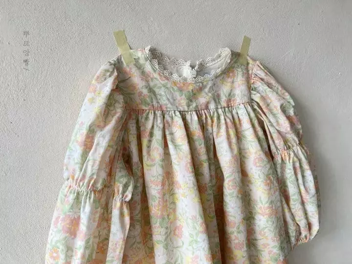 Pourenfant - Korean Children Fashion - #discoveringself - Adri Flower One-piece - 12