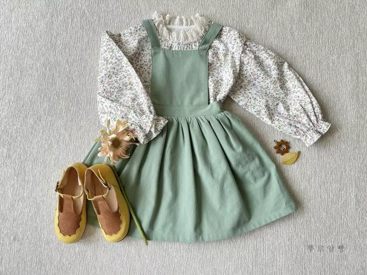 Pourenfant - Korean Children Fashion - #discoveringself - Shelly Dungarees Skirt - 11