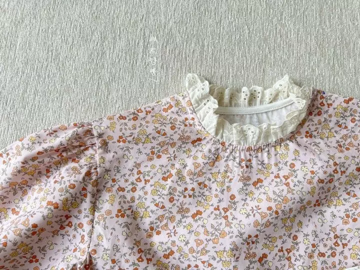 Pourenfant - Korean Children Fashion - #discoveringself - Lilly Lace Collar Tee - 4