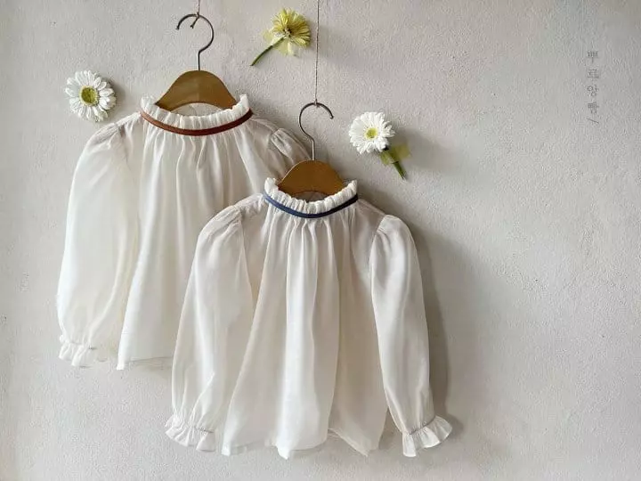Pourenfant - Korean Children Fashion - #fashionkids - Azalyn Oganza Blouse - 2