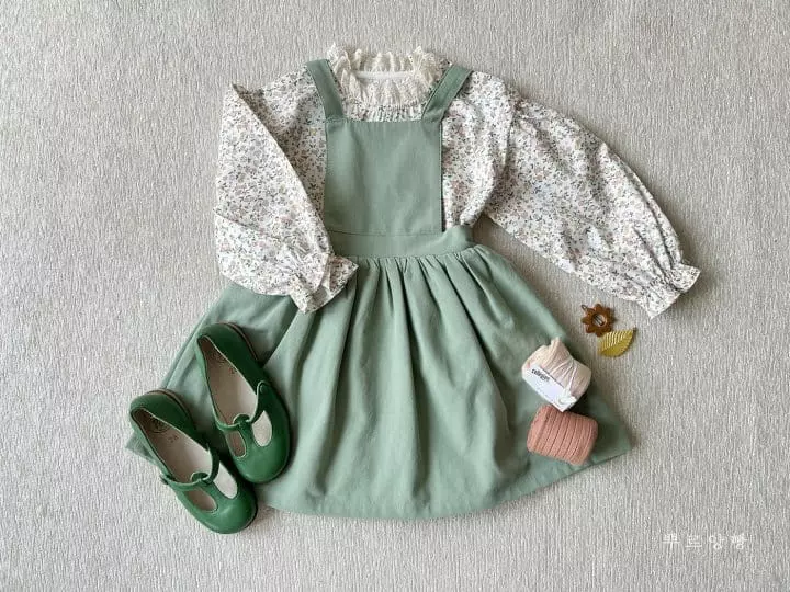 Pourenfant - Korean Children Fashion - #fashionkids - Shelly Dungarees Skirt - 12