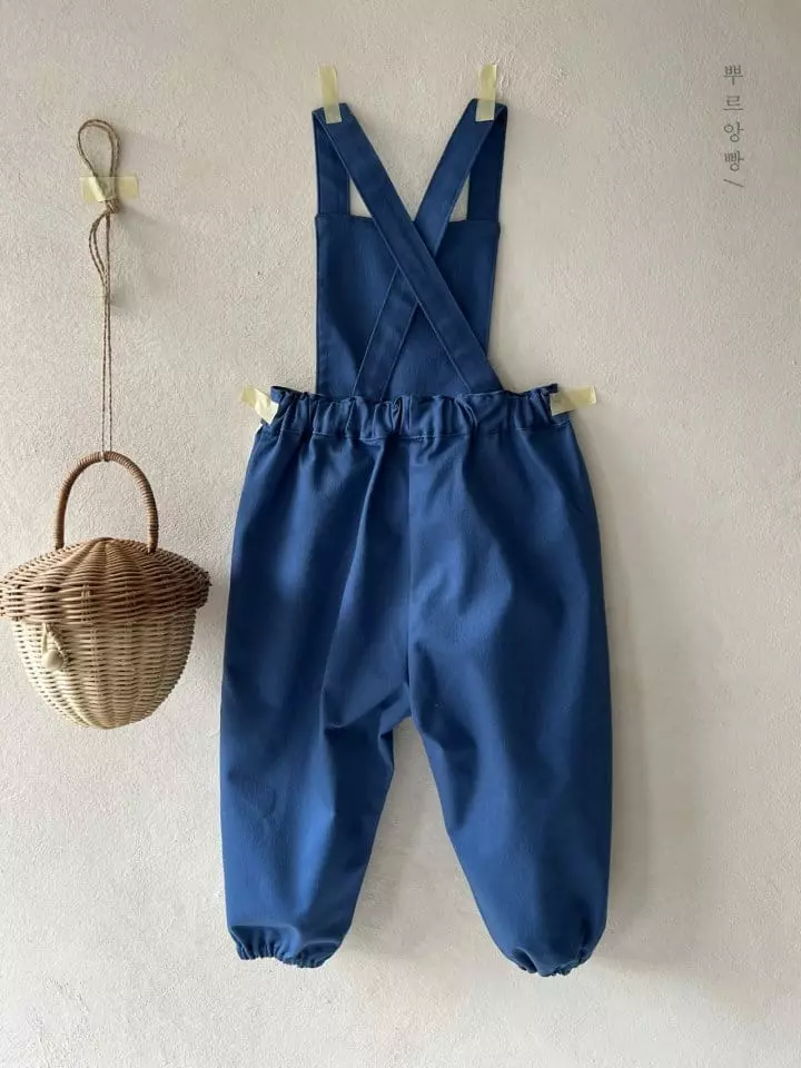 Pourenfant - Korean Children Fashion - #kidsshorts - En Denim Dungarees Pants - 8