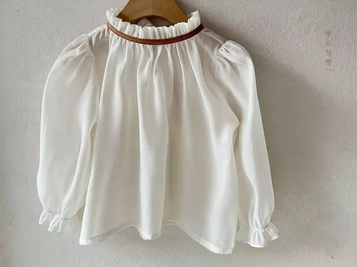 Pourenfant - Korean Children Fashion - #kidsshorts - Azalyn Oganza Blouse - 4