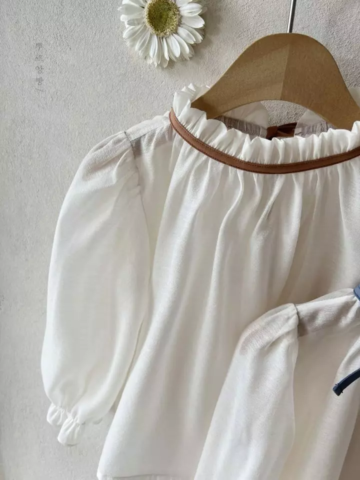 Pourenfant - Korean Children Fashion - #littlefashionista - Azalyn Oganza Blouse - 7