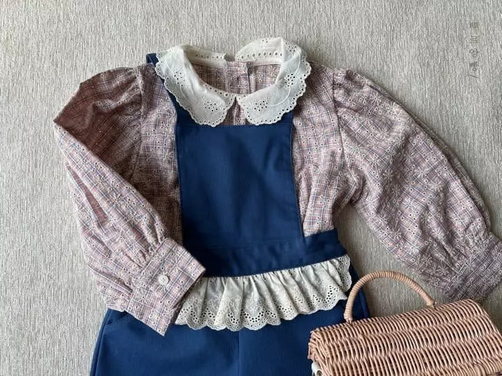 Pourenfant - Korean Children Fashion - #littlefashionista - En Denim Dungarees Pants - 12