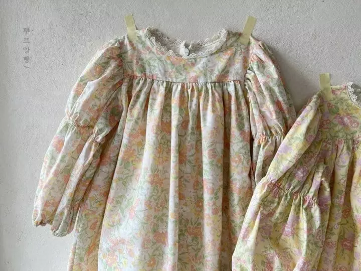 Pourenfant - Korean Children Fashion - #magicofchildhood - Adri Flower One-piece - 4