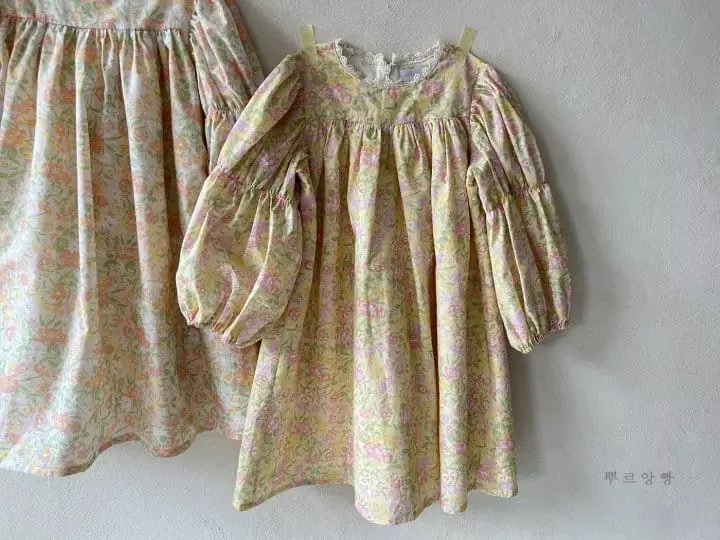 Pourenfant - Korean Children Fashion - #prettylittlegirls - Adri Flower One-piece - 5