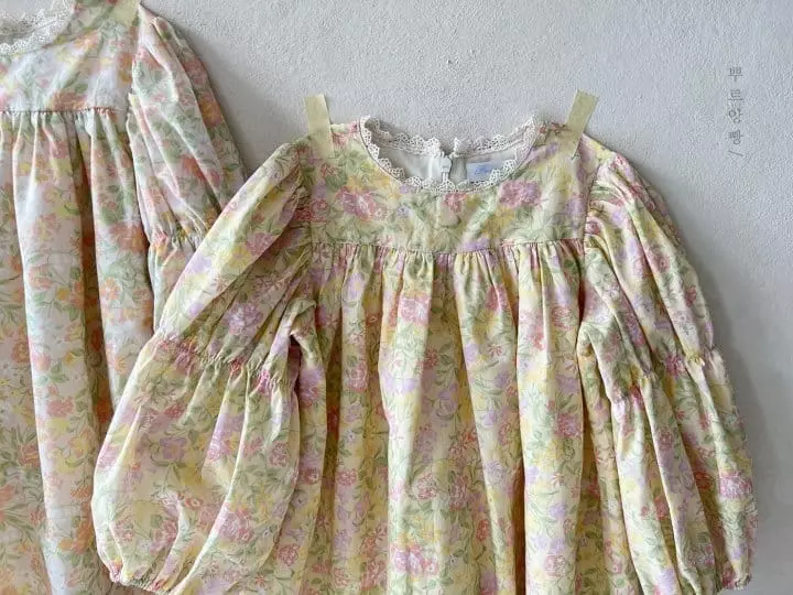 Pourenfant - Korean Children Fashion - #todddlerfashion - Adri Flower One-piece - 6