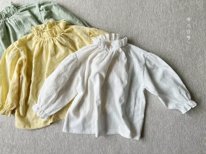 Pourenfant - Korean Children Fashion - #toddlerclothing - Rora Frill Blouse - 2