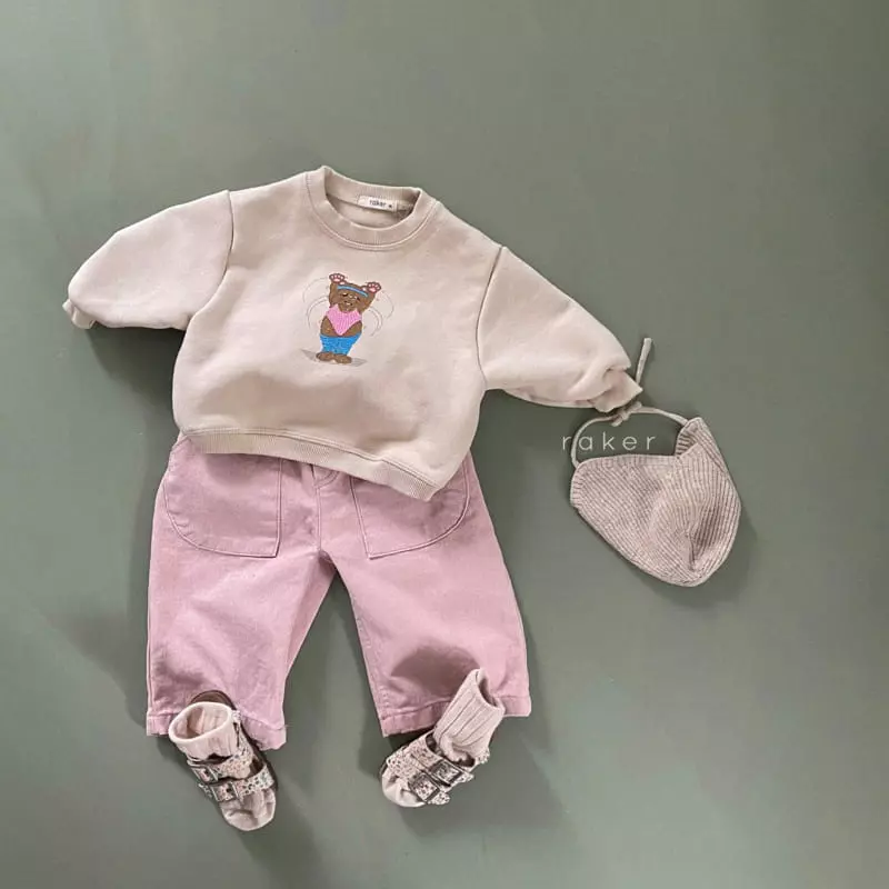 Raker - Korean Children Fashion - #fashionkids - Aerobics Bear Tee - 7