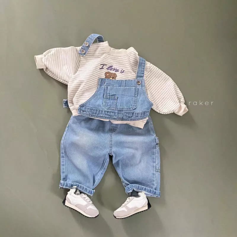 Raker - Korean Children Fashion - #kidsshorts - Candy Bear Stripes Sweatshirt - 6