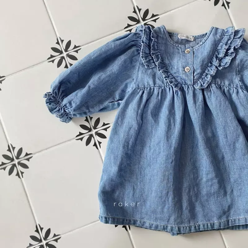 Raker - Korean Children Fashion - #minifashionista - Cancan Frill One-piece