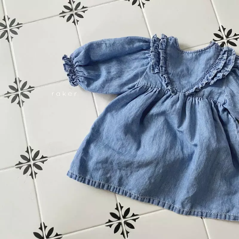 Raker - Korean Children Fashion - #prettylittlegirls - Cancan Frill One-piece - 2
