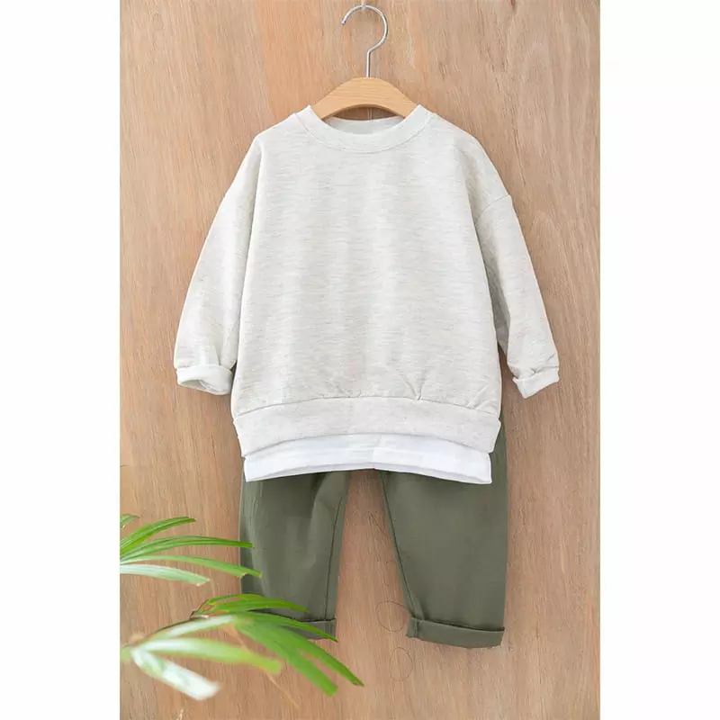 Raykids - Korean Children Fashion - #childrensboutique - Daily Marlang Top Bottom Set - 3