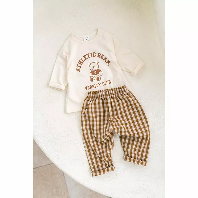 Raykids - Korean Children Fashion - #designkidswear - Check Pang Pants - 3
