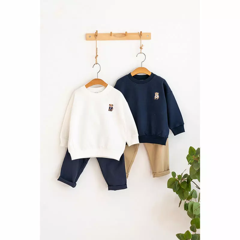 Raykids - Korean Children Fashion - #discoveringself - Mini Bear Top Bottom Set - 3