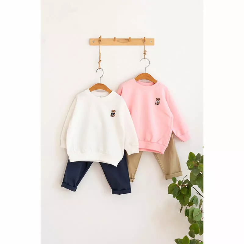 Raykids - Korean Children Fashion - #discoveringself - Mini Bear Top Bottom Set - 4