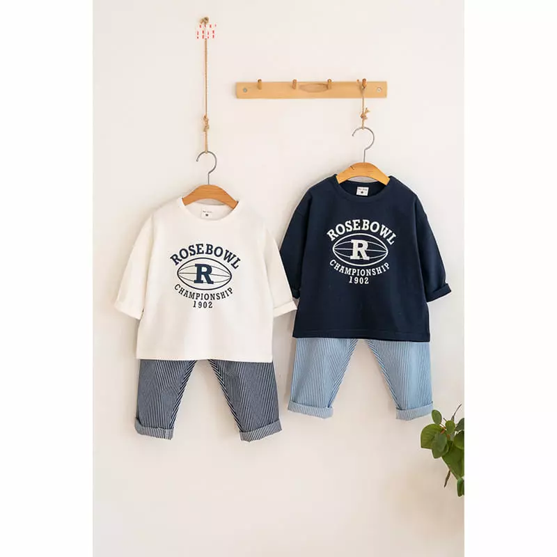 Raykids - Korean Children Fashion - #discoveringself - Denim Stripes Pants - 4
