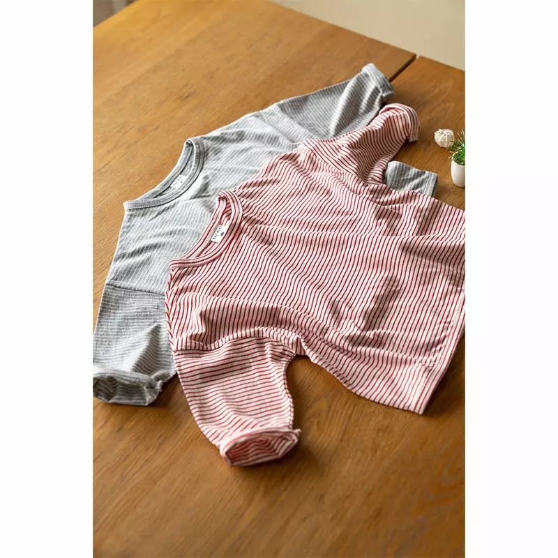 Raykids - Korean Children Fashion - #kidsstore - Small Stripes Piping Tee - 6