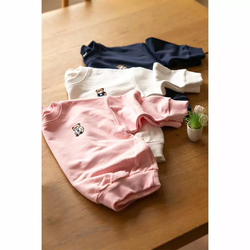 Raykids - Korean Children Fashion - #kidsstore - Mini Bear Top Bottom Set - 6