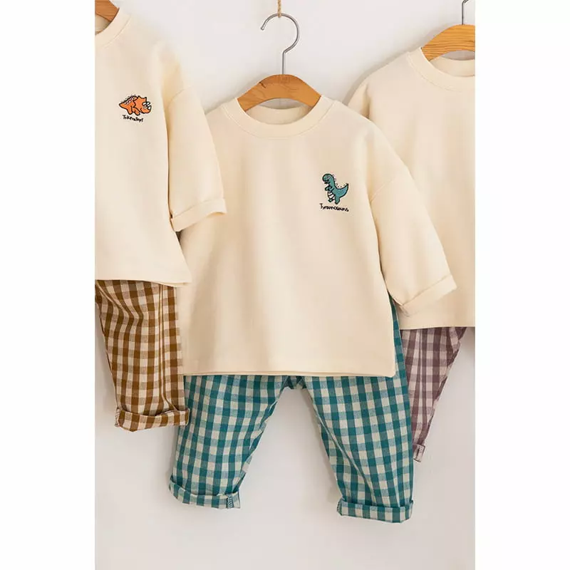 Raykids - Korean Children Fashion - #littlefashionista - Dragon Top Bottom Set - 2