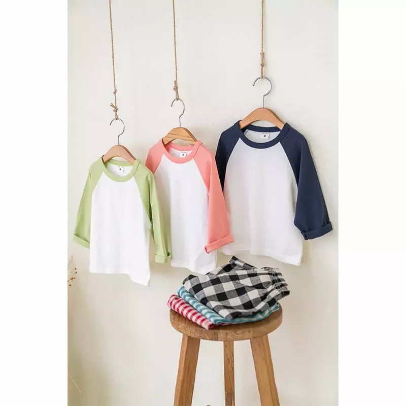 Raykids - Korean Children Fashion - #magicofchildhood - Three Color Raglan Tee - 2