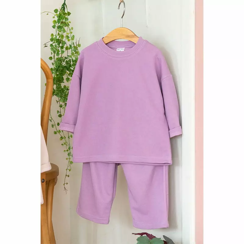 Raykids - Korean Children Fashion - #magicofchildhood - Rib Carlang Top Bottom Set - 2