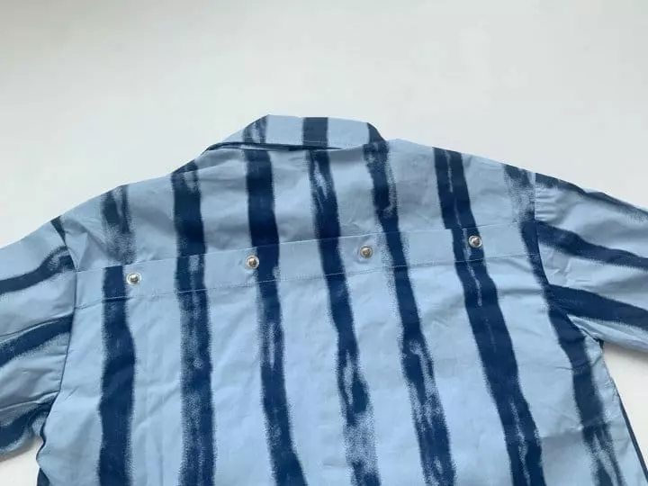 Reve Kid - Korean Children Fashion - #stylishchildhood - Pocket Stripes Shirt - 5