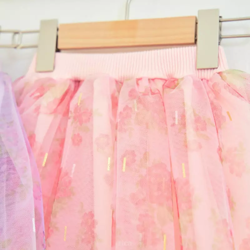Rica - Korean Children Fashion - #Kfashion4kids - Chandelier Sha Skirt Leggings - 11