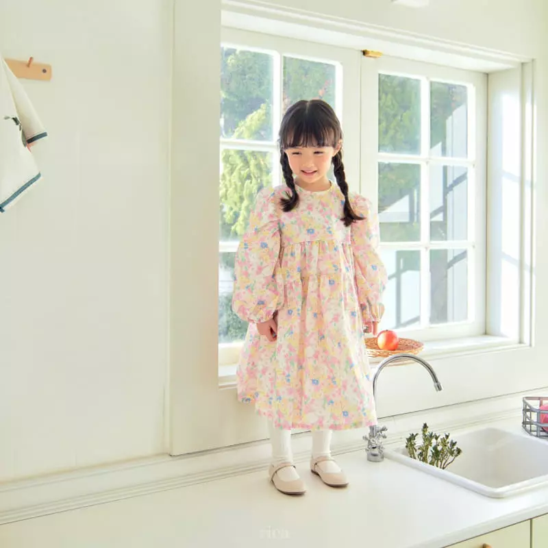 Rica - Korean Children Fashion - #childofig - Watercolor One-piece - 2