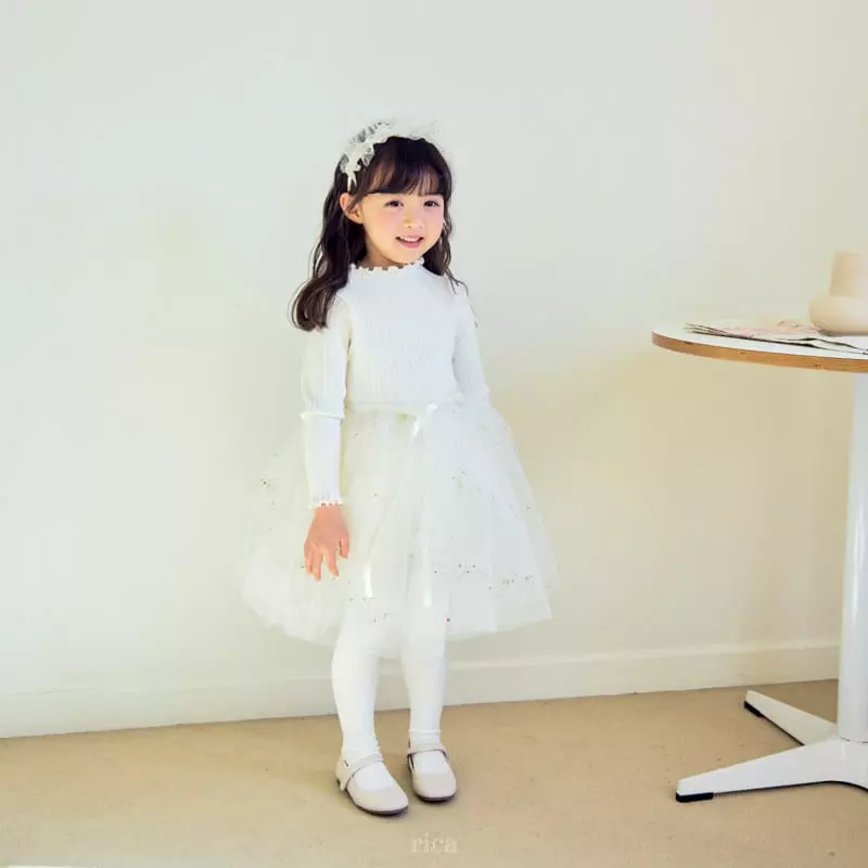 Rica - Korean Children Fashion - #childrensboutique - Beads Ice Cream One-piece - 8